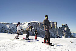 Skifahren im UNESCO Weltkulturerbe Dolomiten